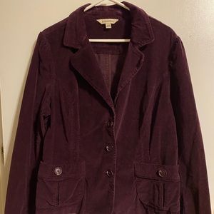 Purple Corduroy Blazer, XL